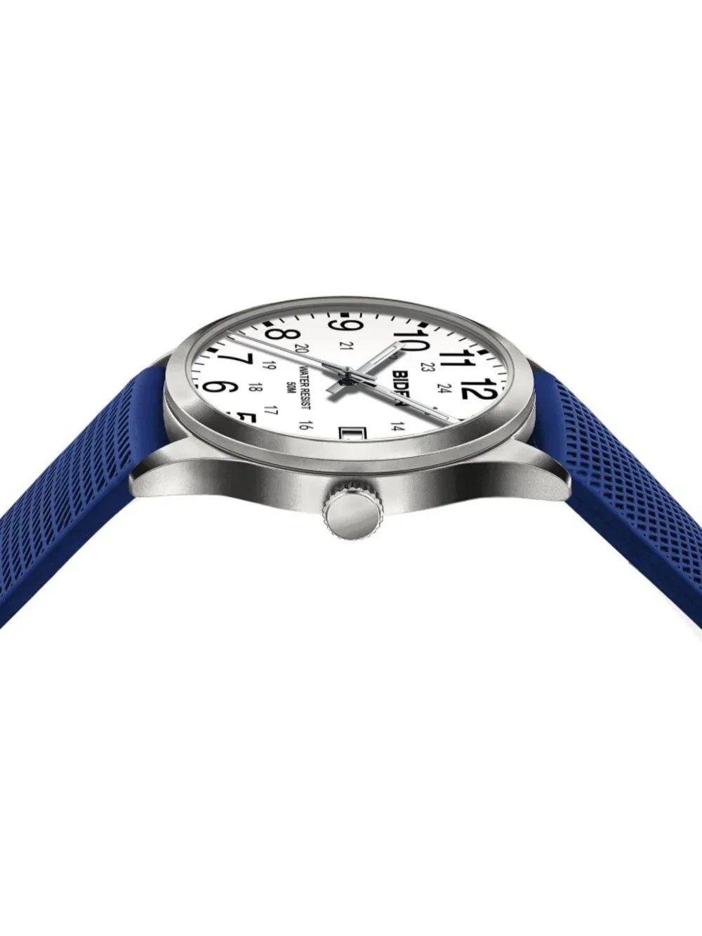 Men Blue White Analog Quartz Unisex Medical Professionals Waterproof Nurse Watch